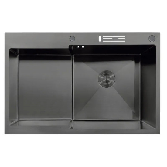 Кухонная мойка Mixxus MH7849R-HK Nano-Black (3.0/0.9) MX1938
