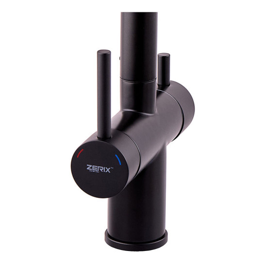 Кухонний змішувач із підключенням до фільтра Zerix LUX-024 Black (ZX5556)