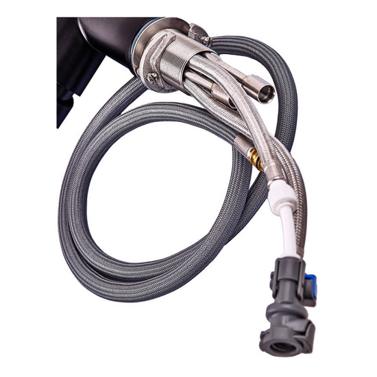 Кухонний змішувач із підключенням до фільтра Zerix LUX-024 Black (ZX5556)