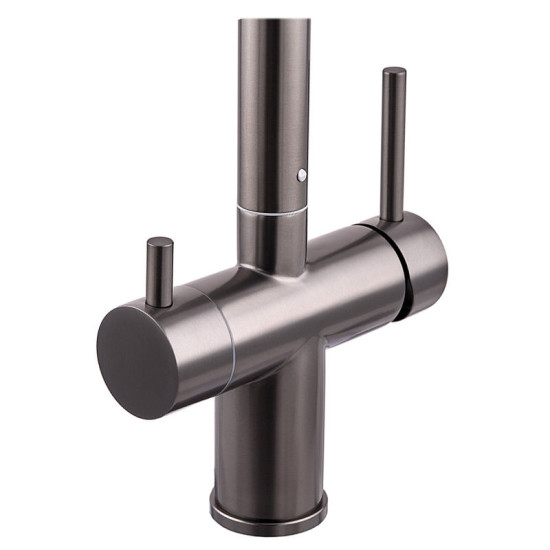 Кухонний змішувач із підключенням до фільтра Zerix LUX-024 Graphite (ZX5557)