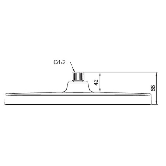 Лійка для верхнього душу Koer KP-0402-05-OH 310x200мм (KR4986)