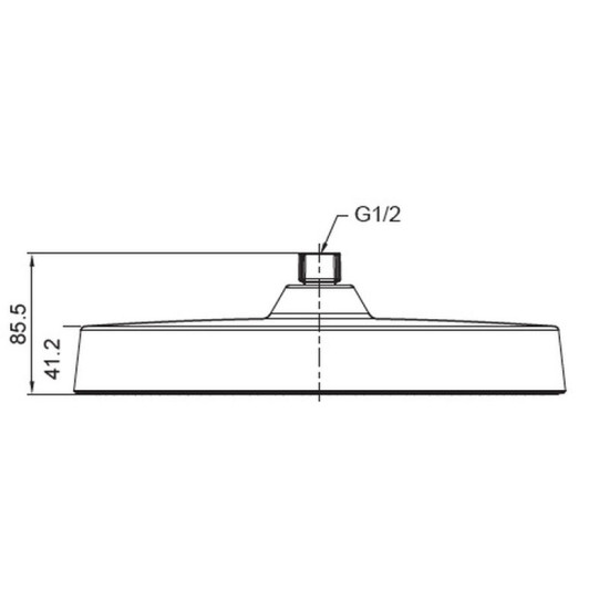 Лійка для верхнього душу Koer KP-0403-01-OH 300мм (KR4992)