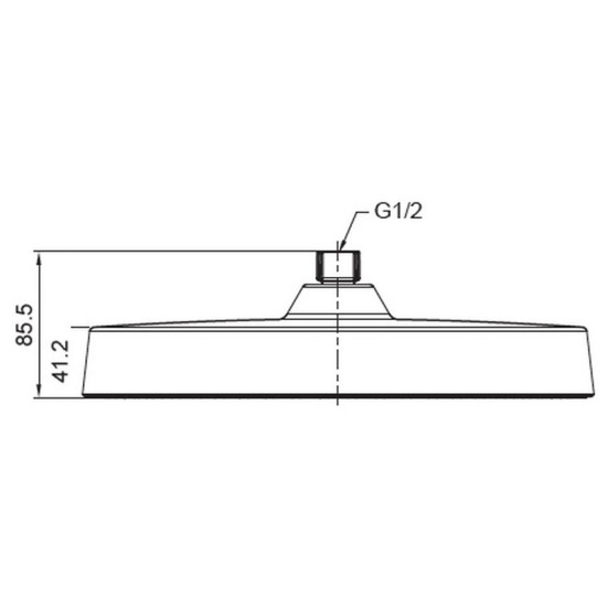 Лійка для верхнього душу Koer KP-0403-05-OH 300мм (KR4994)