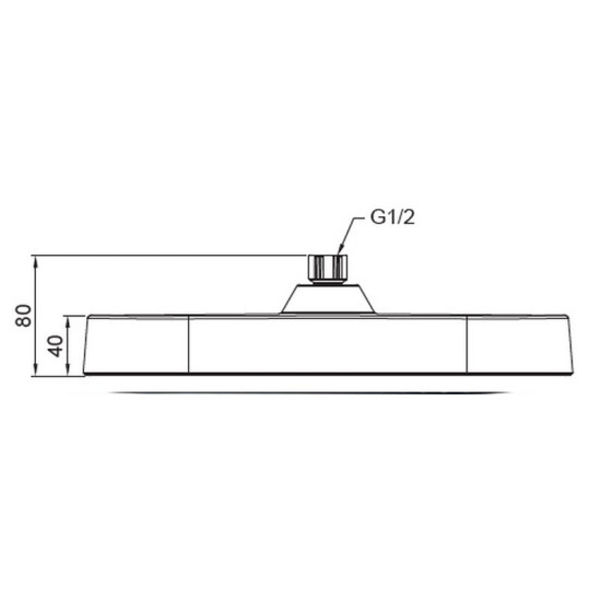Лійка для верхнього душу Koer KP-0404-01-OH 325x200мм (KR5000)