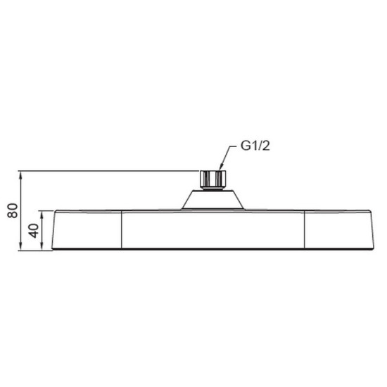 Лійка для верхнього душу Koer KP-0404-05-OH 325x200мм (KR5002)