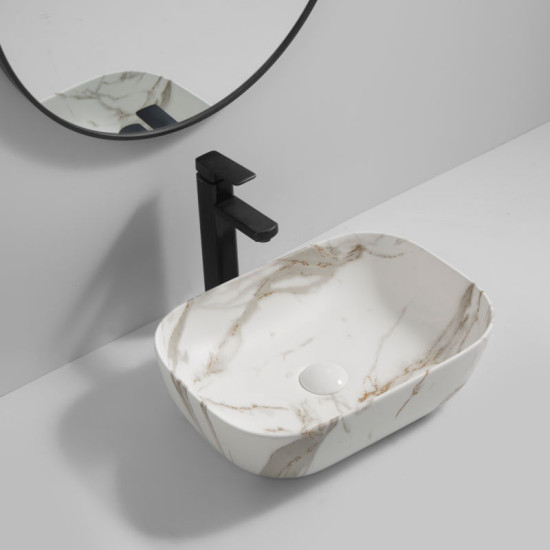 Раковина Mixxus Premium Diverse-0114 Marble 455х325х135 (MP6545)