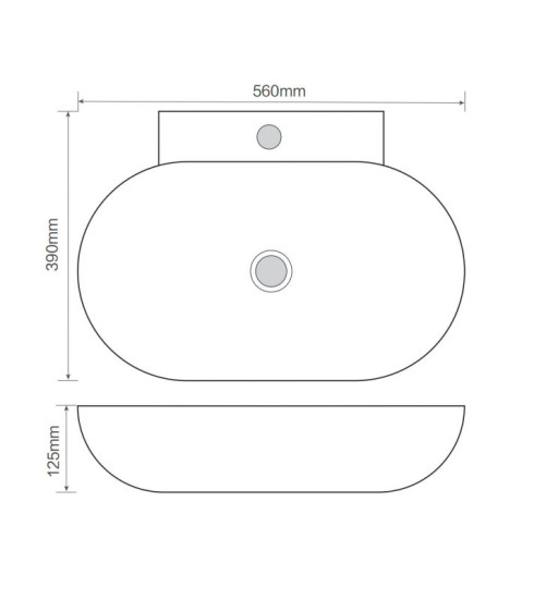 Раковина Mixxus Premium Diverse-0201 560х390х125 (MP6510)