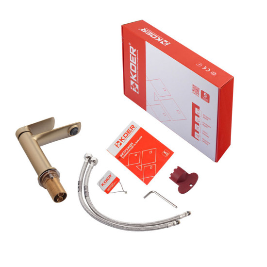 Змішувач для раковини Koer KB-10028-12 (KR5291)