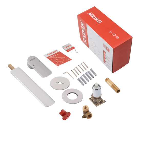 Смеситель скрытого монтажа для раковины Koer KB-16028-01 (KR5297)