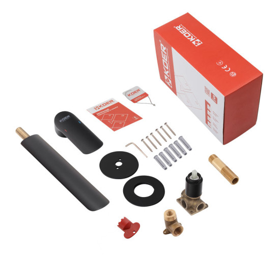 Смеситель скрытого монтажа для раковины Koer KB-16028-05 (KR5298)