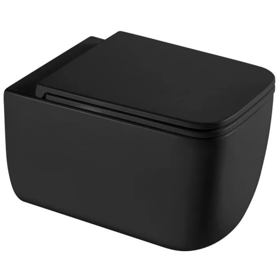Унитаз подвесной Mixxus Premium Diverse-0301-T1 Black 530х365х373 TORNADO 1.0 (MP6600)