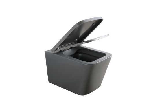 Унитаз подвесной Mixxus Premium QUADRO-0305-R Gray 510x350x345 RIMLESS (MP6656)