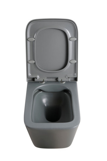 Унитаз подвесной Mixxus Premium QUADRO-0305-R Gray 510x350x345 RIMLESS (MP6656)