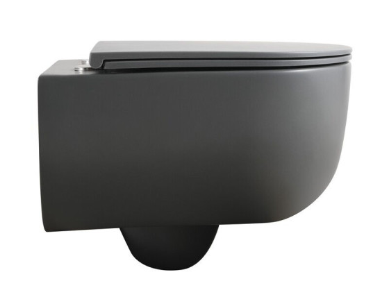 Унітаз підвісний Mixxus Premium TOPPER-0303-R Gray 495x370x350 RIMLESS (MP6657)