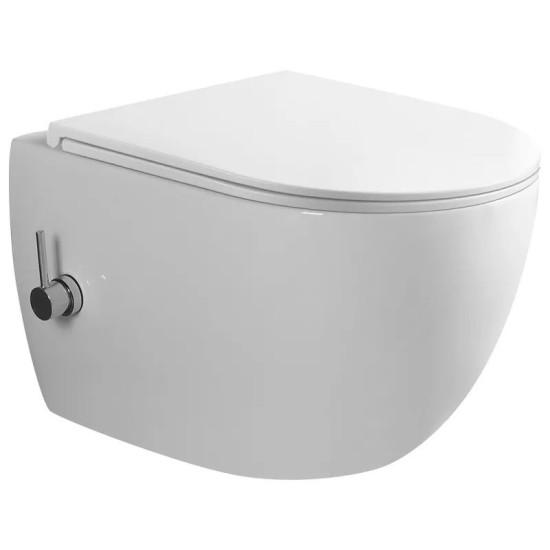 Унитаз-биде подвесной Mixxus Premium ELLIPSE-1301-R 500x365x350 RIMLESS (MP6659)