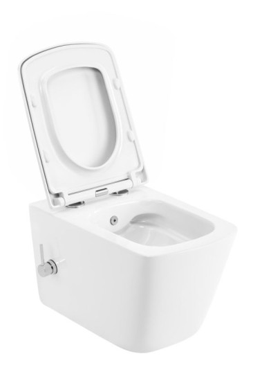 Унитаз-биде подвесной Mixxus Premium QUADRO-1301-R 510x350x345 RIMLESS (MP6658)
