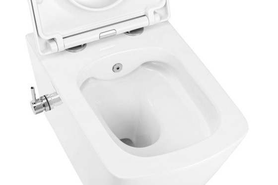 Унитаз-биде подвесной Mixxus Premium QUADRO-1301-R 510x350x345 RIMLESS (MP6658)