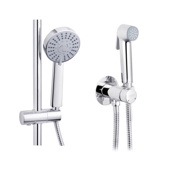 Душевая система Kroner Armada-C064K + Armada-C010 + Bidet-C082