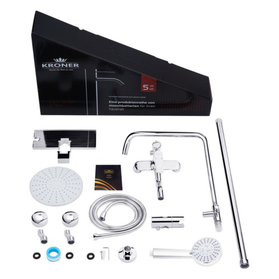 Душевая система Kroner Armada-C064K + Hagen-C010 + Bidet-C082