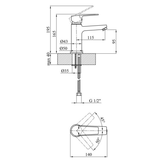 Душевая система Kroner Armada-C064K + Hagen-C010 + Bidet-C082