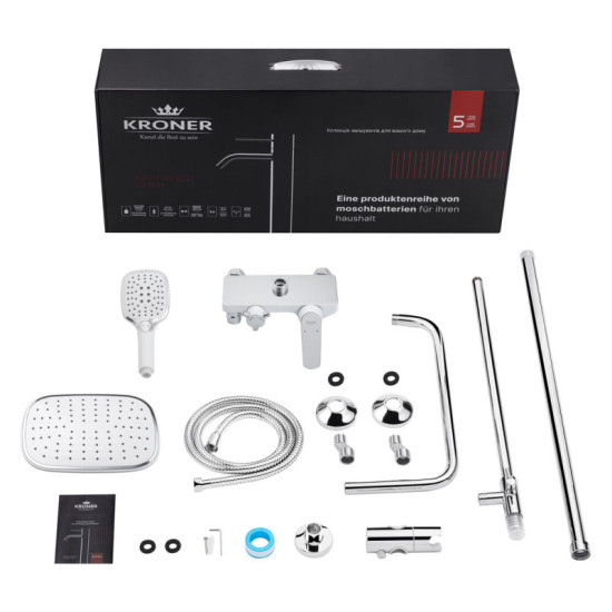 Душевая система Kroner Armada-W063 + Armada-W010 + Bidet-C082