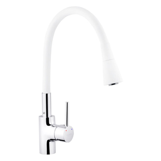 Кухонная мойка Kroner Geburstet-5050HM + Kuche-C031WHI + Spender-016 (CVS30112)