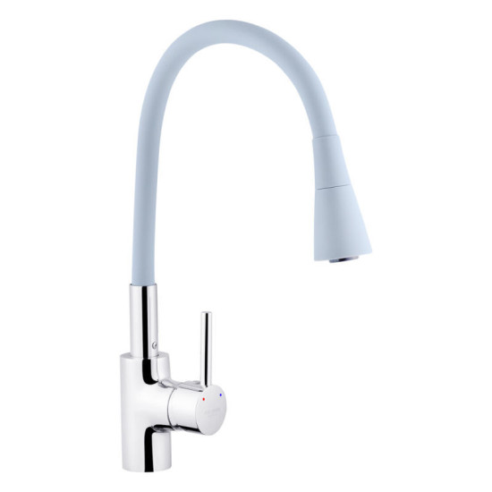 Кухонна мийка Kroner Geburstet-6350RHM + Kuche-C031GRA + Spender-016 (CVS30128)