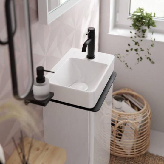Смеситель для раковины Hansgrohe Tecturis S 80 CoolStart 73302670 черный матовый
