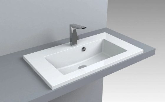 Тумба з раковиною Fancy Marble (Буль-Буль) Smith 800 + Josefine Slim 800