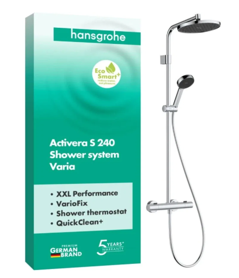 Душевая система Hansgrohe Activera S 240 1jet EcoSmart 28078000