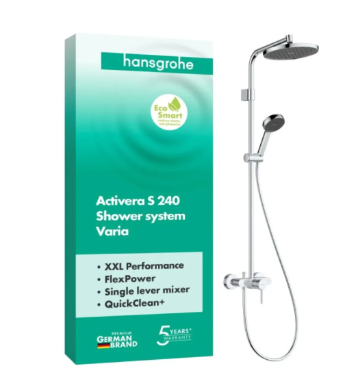 Душевая система Hansgrohe Activera S 240 1jet EcoSmart Varia 28875000