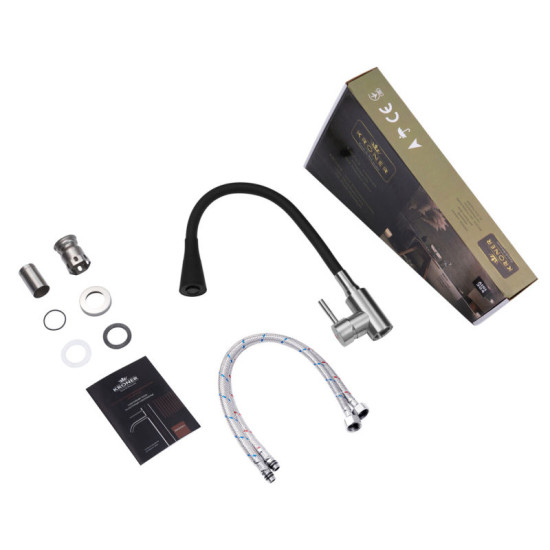 Кухонный смеситель Kroner KRP Edelstahl Klassisch - ESG031BLK