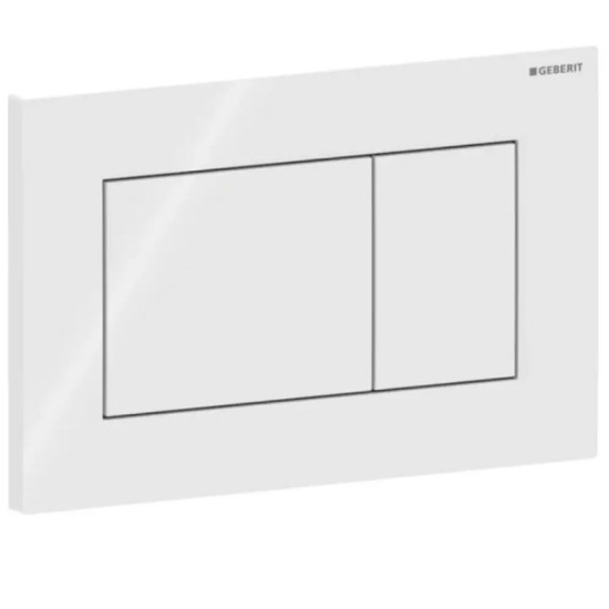 Панель смыва Geberit Sigma01 square 115.660.11.1 белый глянец