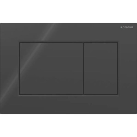 Панель смыва Geberit Sigma01 square 115.660.DW.1 черный глянец