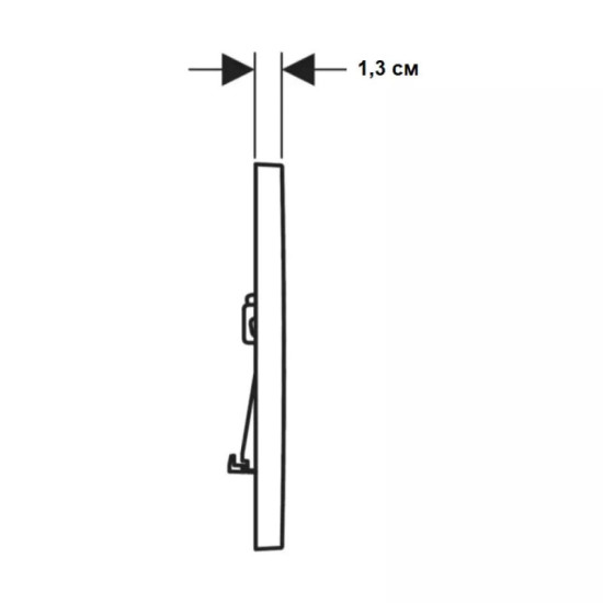 Панель змиву Geberit Sigma01 square 115.660.JQ.1 хром матовий