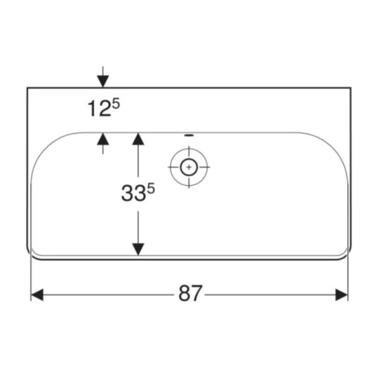 Раковина Geberit Smyle Square 500.250.01.1