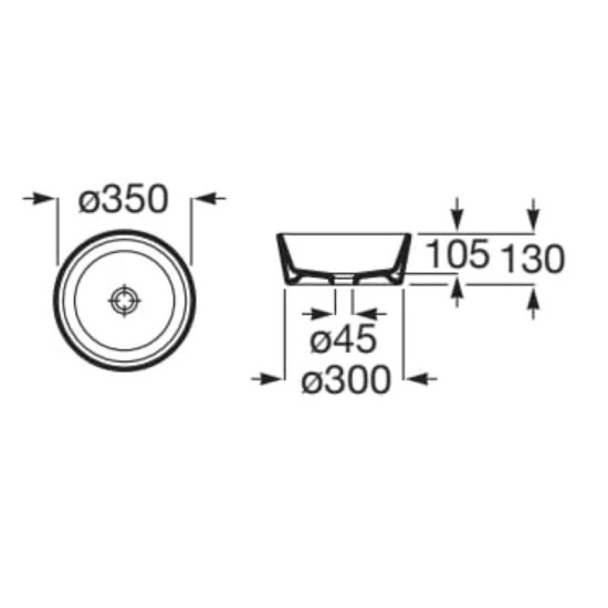 Раковина Roca Ohtake 350 A327B15000