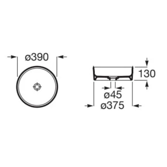 Раковина Roca Terra 390 A32787N000