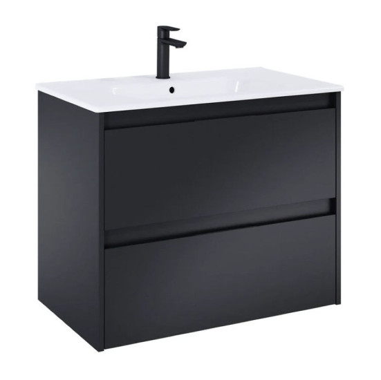 Тумба з раковиною Roca  Alpine Unik 800 Black matt A852014532