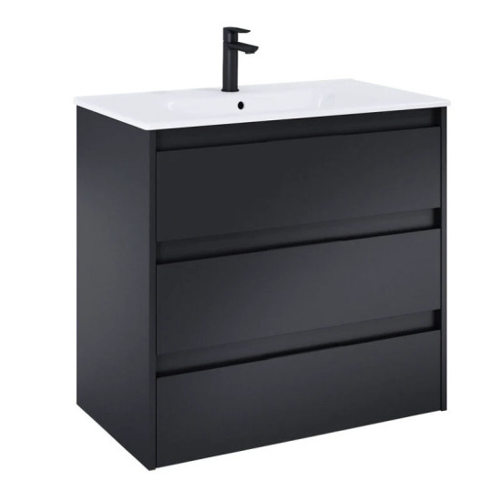 Тумба з раковиною Roca  Alpine Unik 800 Black matt A852017532