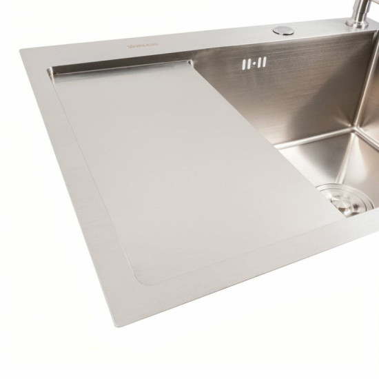 Кухонна мийка Valeso Handmade (65x50 см) нержавійка + Valeso FC-1 з висувним виливом