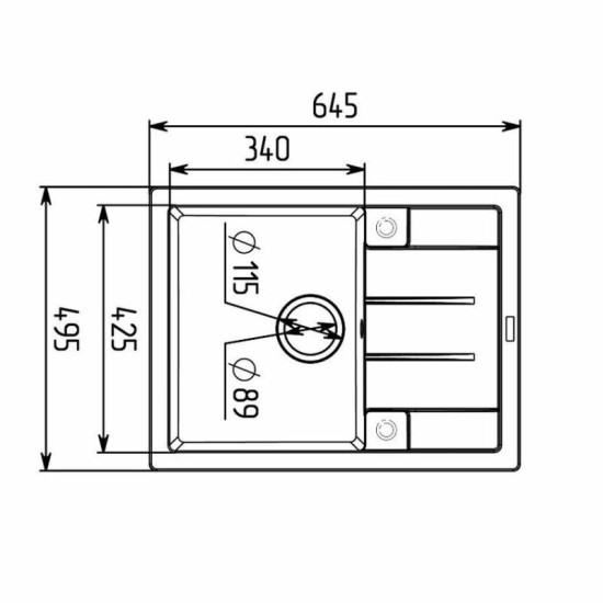 Кухонна мийка Valeso 6550 INTENSO матова дюна