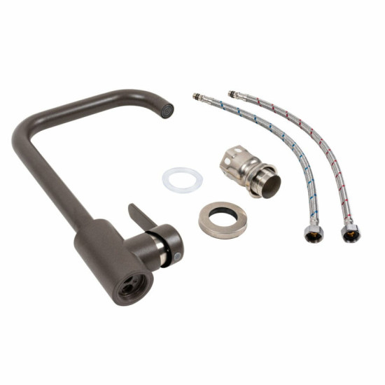 Кухонный смеситель Valeso KT 11 (3008B-FH) темная скала