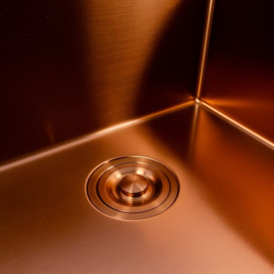 Кухонная мойка Valeso Handmade 50x50 PVD медная (3,0/0,8)