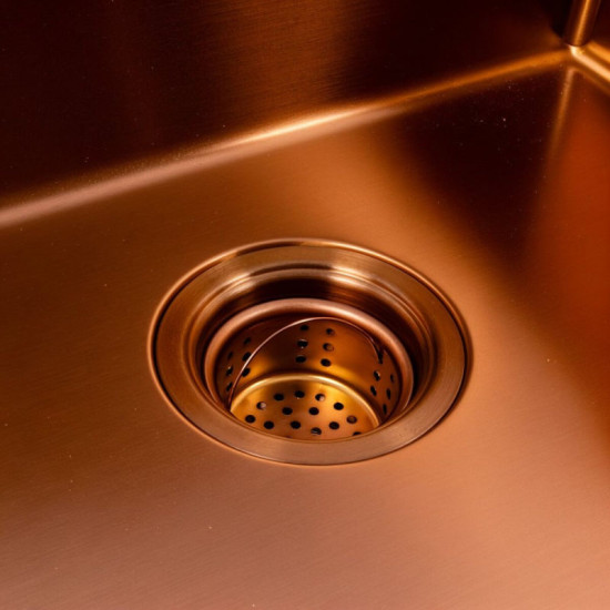 Кухонная мойка Valeso Handmade 50x50 PVD медная (3,0/0,8)