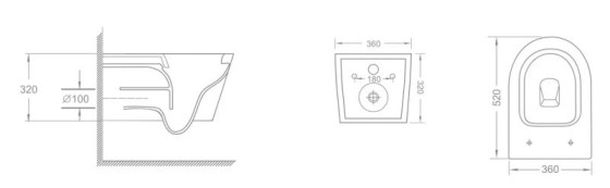 Унітаз підвісний Imprese BLATNA N rimless c06801303