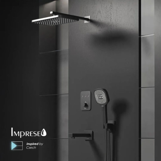 Душевая система скрытого монтажа Imprese BILOVEC Click t04800910SAC черный матовый