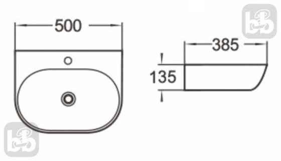Раковина Imprese I-LOD с06010703-50