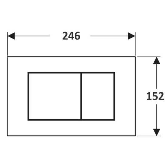 Панель змиву Geberit Sigma40 Square, нерж.сталь матова (115.629.FW.1)