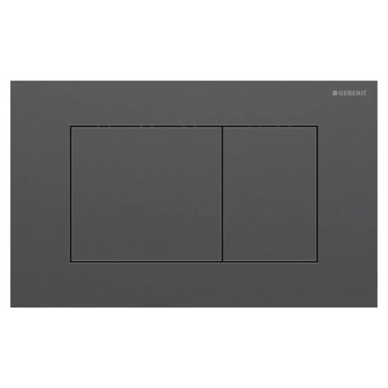 Панель смыва Geberit Sigma40 Square, нерж.сталь матовая, черный хром (115.629.QD.1)